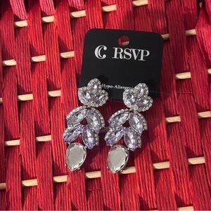 RSVP Lilac Crystal Drop Earrings - Sparkle